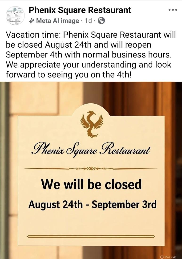 Phenix Square Menu image 4